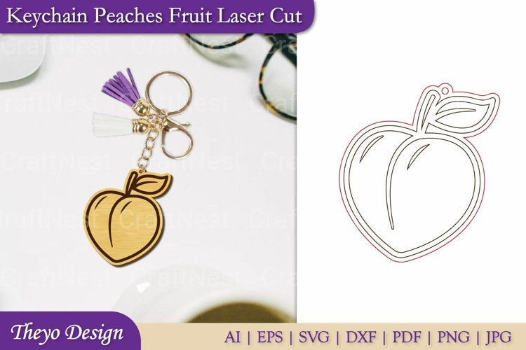 Fruit Keychain SVG Bundle