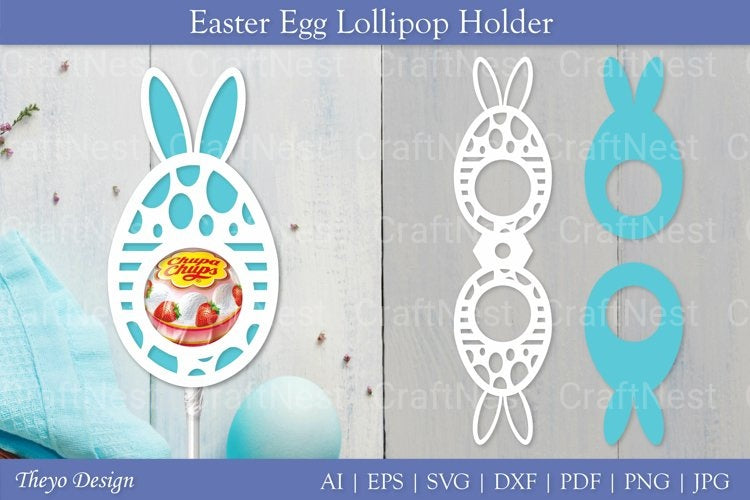 Easter Egg Lollipop Holder SVG Bundle