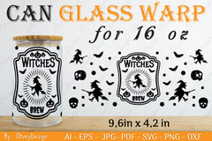 Halloween 16 oz Can Glass Wrap SVG Bundle 2 - CraftNest - Digital Crafting and Art