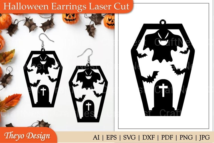 Halloween Earrings SVG Bundle Collection