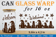 Snowman Can Glass 16 OZ SVG Bundle 2 - CraftNest - Digital Crafting and Art