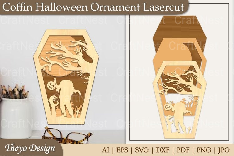 Coffin Ornament SVG Bundle