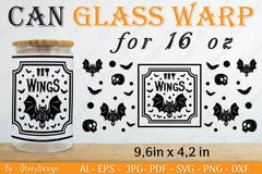 Halloween 16 oz Can Glass Wrap SVG Bundle 13 - CraftNest - Digital Crafting and Art