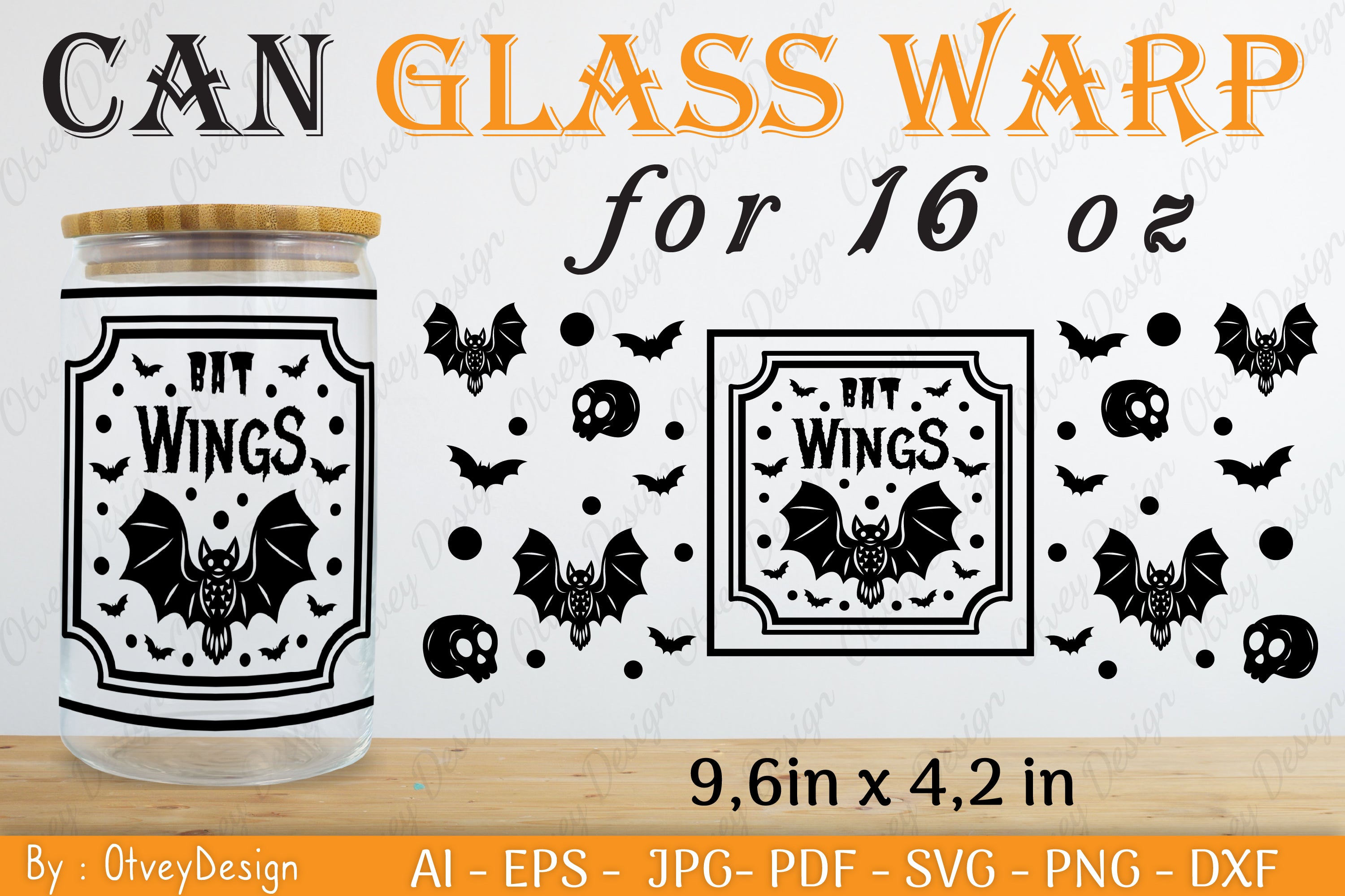 Halloween 16 oz Can Glass Wrap SVG Bundle 13 - CraftNest - Digital Crafting and Art