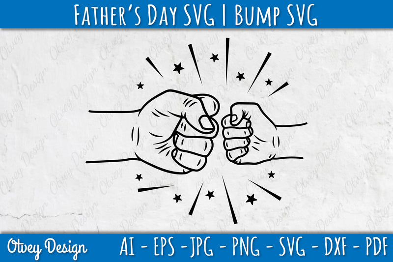 Father's Day Fist Bump SVG Bundle 5 - CraftNest - Digital Crafting and Art