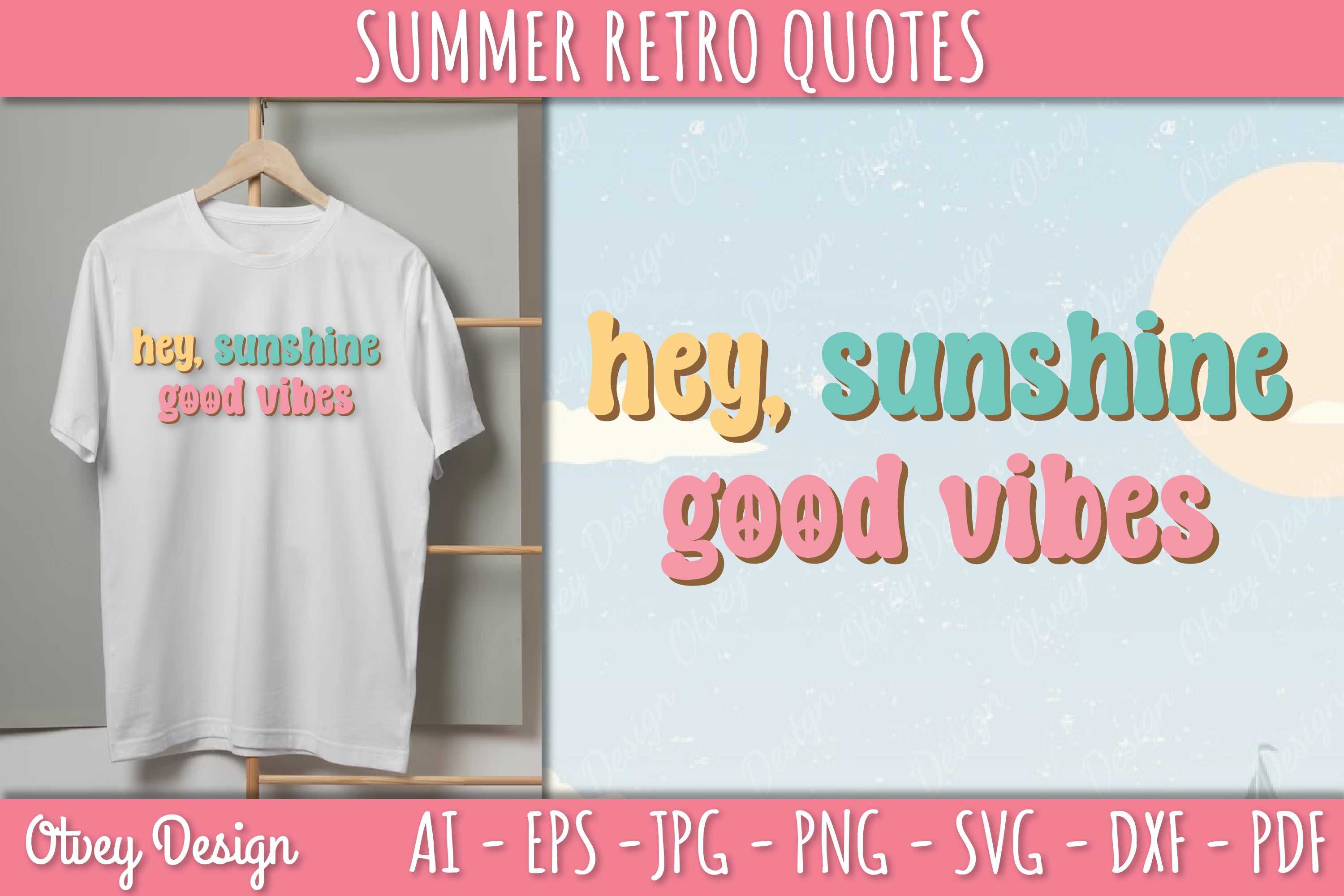 Summer Retro Quotes SVG Bundle