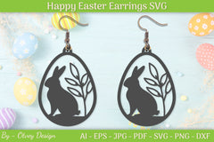Easter Bunny Earring SVG Bundle 10 - CraftNest - Digital Crafting and Art