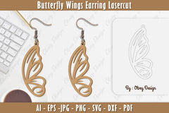 Butterfly Earring Lasercut SVG Bundle 1 - CraftNest - Digital Crafting and Art