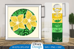 3D Layered Flower Papercut SVG Bundle 4 - CraftNest - Digital Crafting and Art