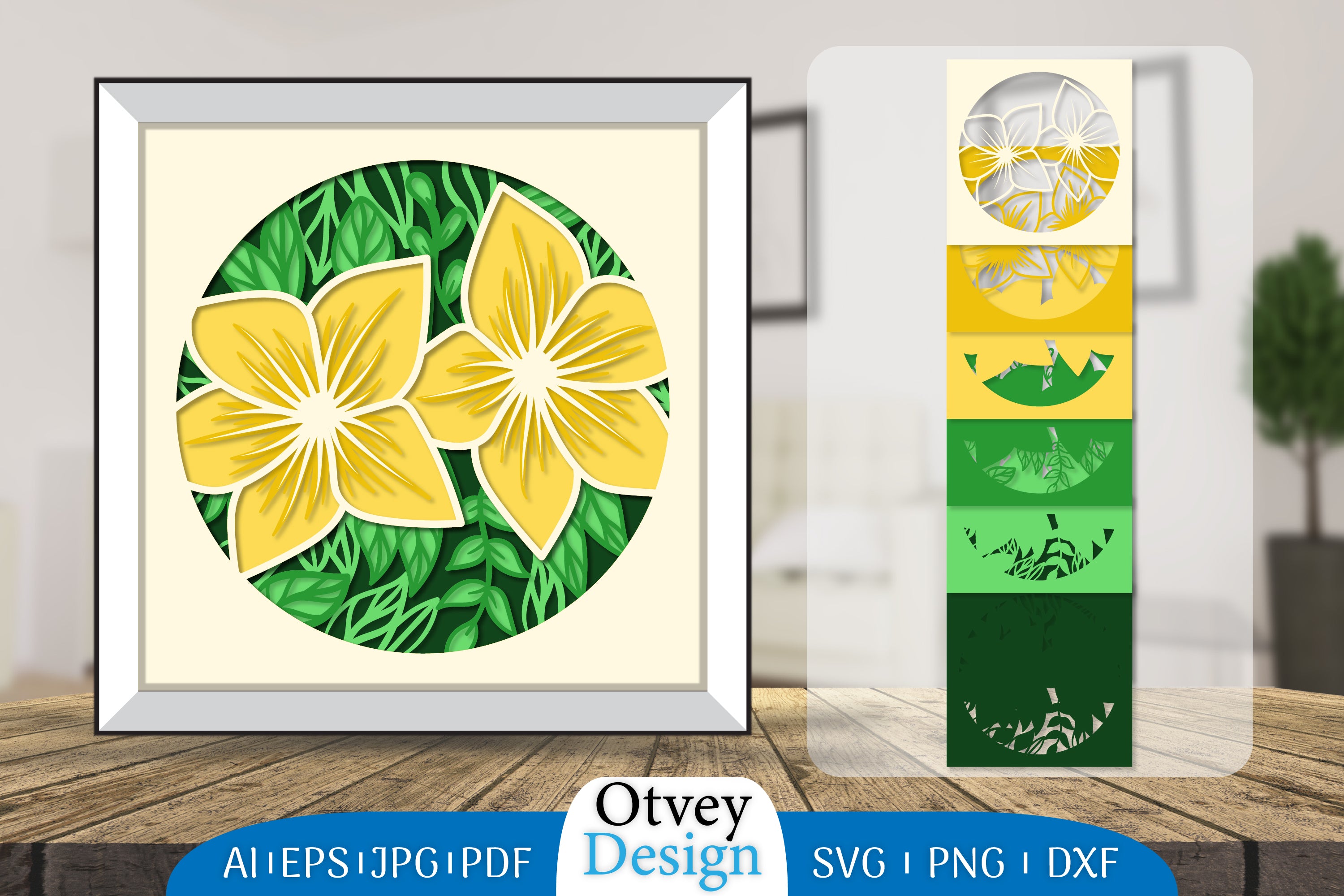 3D Layered Flower Papercut SVG Bundle 4 - CraftNest - Digital Crafting and Art
