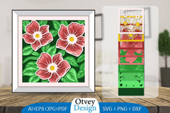 3D Layered Flower Papercut SVG Bundle 9 - CraftNest - Digital Crafting and Art