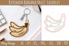 Keychain Banana Fruit Lasercut SVG Bundle
