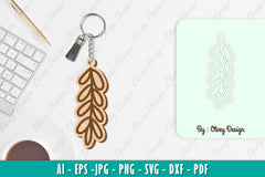 Flower Keychain SVG Bundle 13 - CraftNest - Digital Crafting and Art