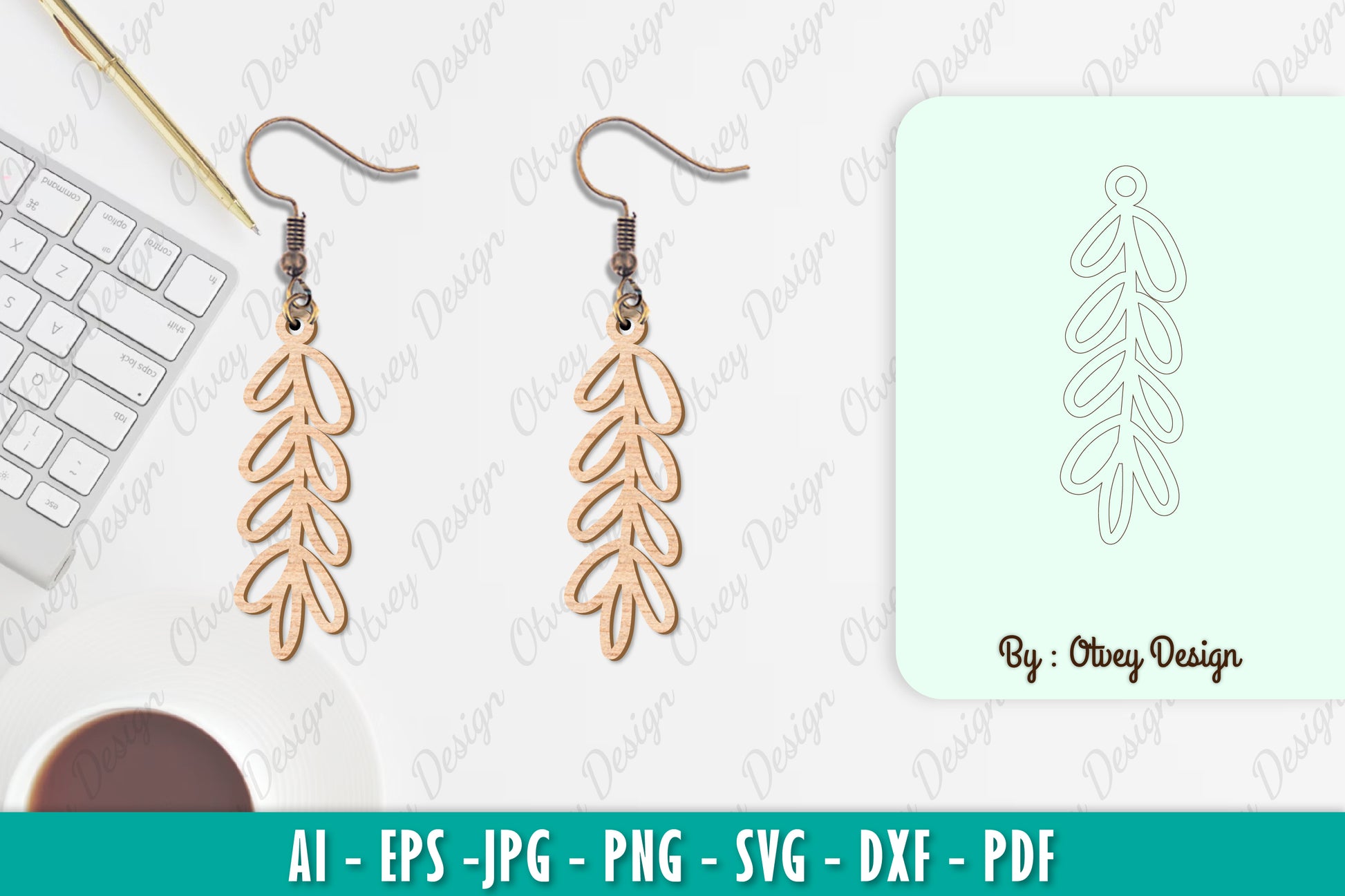 Flower Earring SVG Bundle 1 - CraftNest - Digital Crafting and Art