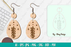 Flower Earring SVG Bundle 73 - CraftNest - Digital Crafting and Art