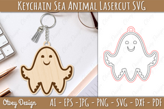 Keychain Sea Animal Lasercut SVG Bundle 1 - CraftNest - Digital Crafting and Art