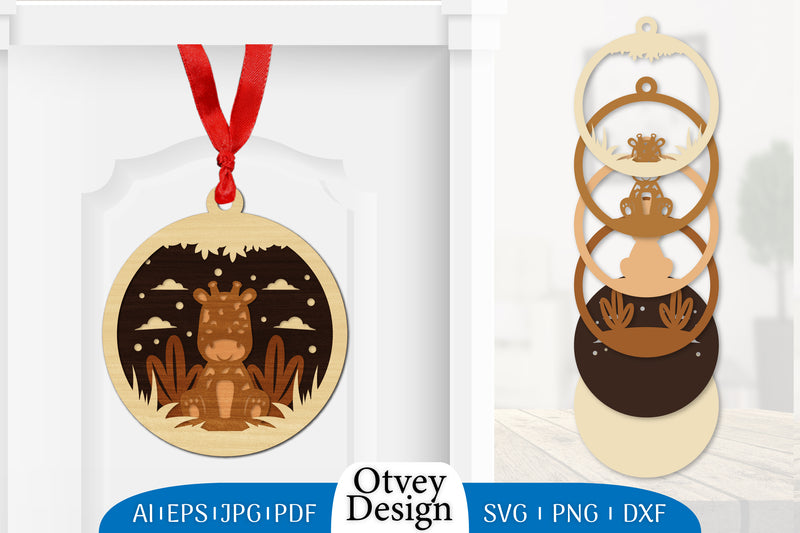 3D Animal Ornament Layered Lasercut SVG Bundle 1 - CraftNest - Digital Crafting and Art