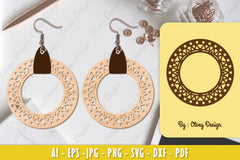 Earrings Mandala SVG Bundle 11 - CraftNest - Digital Crafting and Art