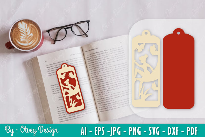 Fairy Bookmark SVG Bundle 1 - CraftNest - Digital Crafting and Art