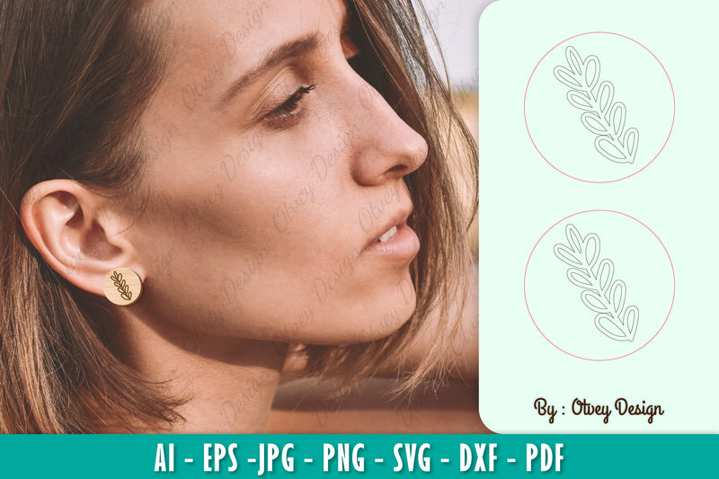 Flower Earring SVG Bundle 49 - CraftNest - Digital Crafting and Art