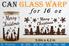Snowman Can Glass 16 OZ SVG Bundle 1 - CraftNest - Digital Crafting and Art
