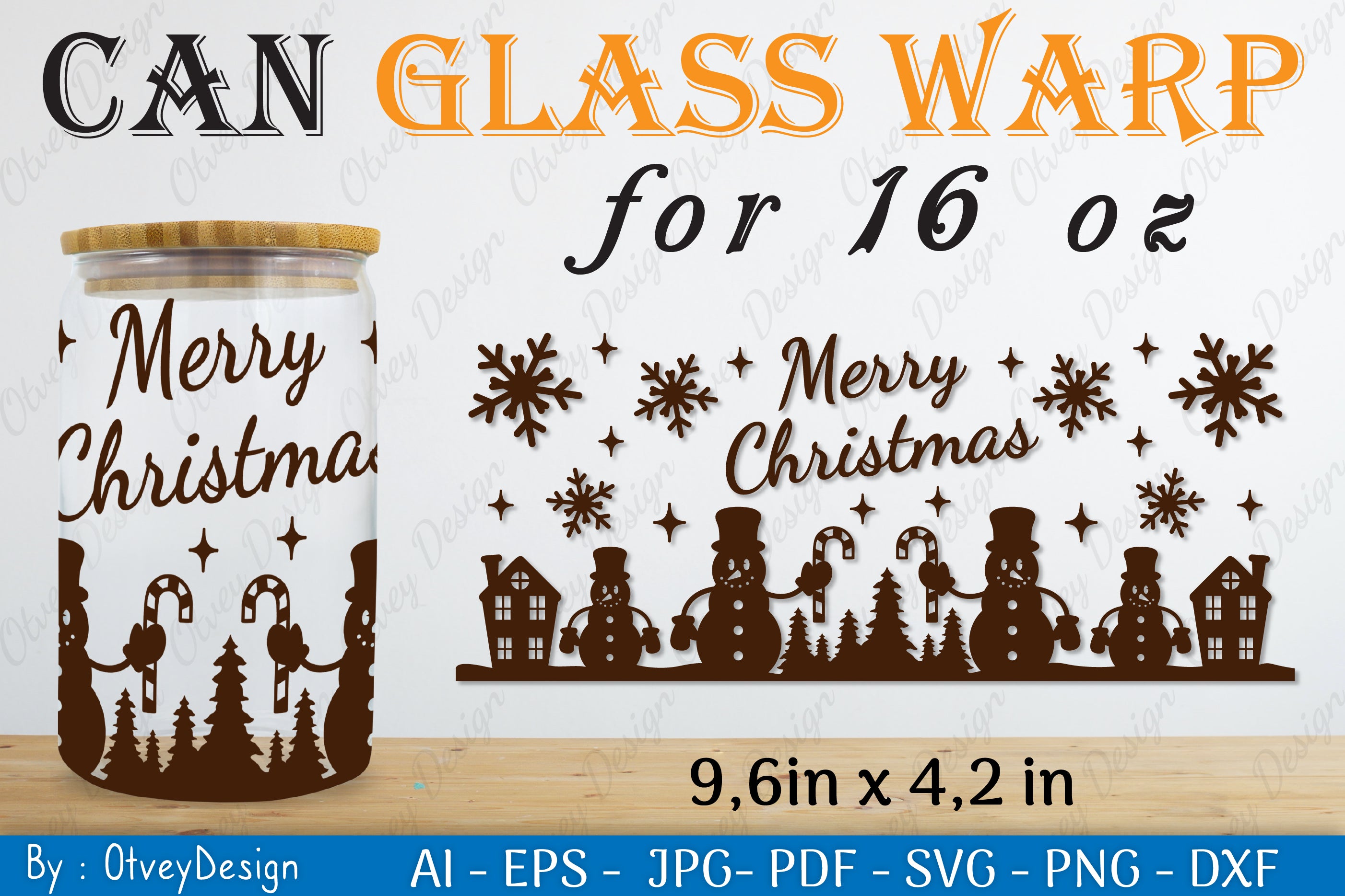 Snowman Can Glass 16 OZ SVG Bundle 1 - CraftNest - Digital Crafting and Art