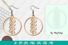 Flower Earring SVG Bundle 37 - CraftNest - Digital Crafting and Art