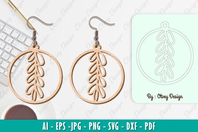 Flower Earring SVG Bundle 37 - CraftNest - Digital Crafting and Art