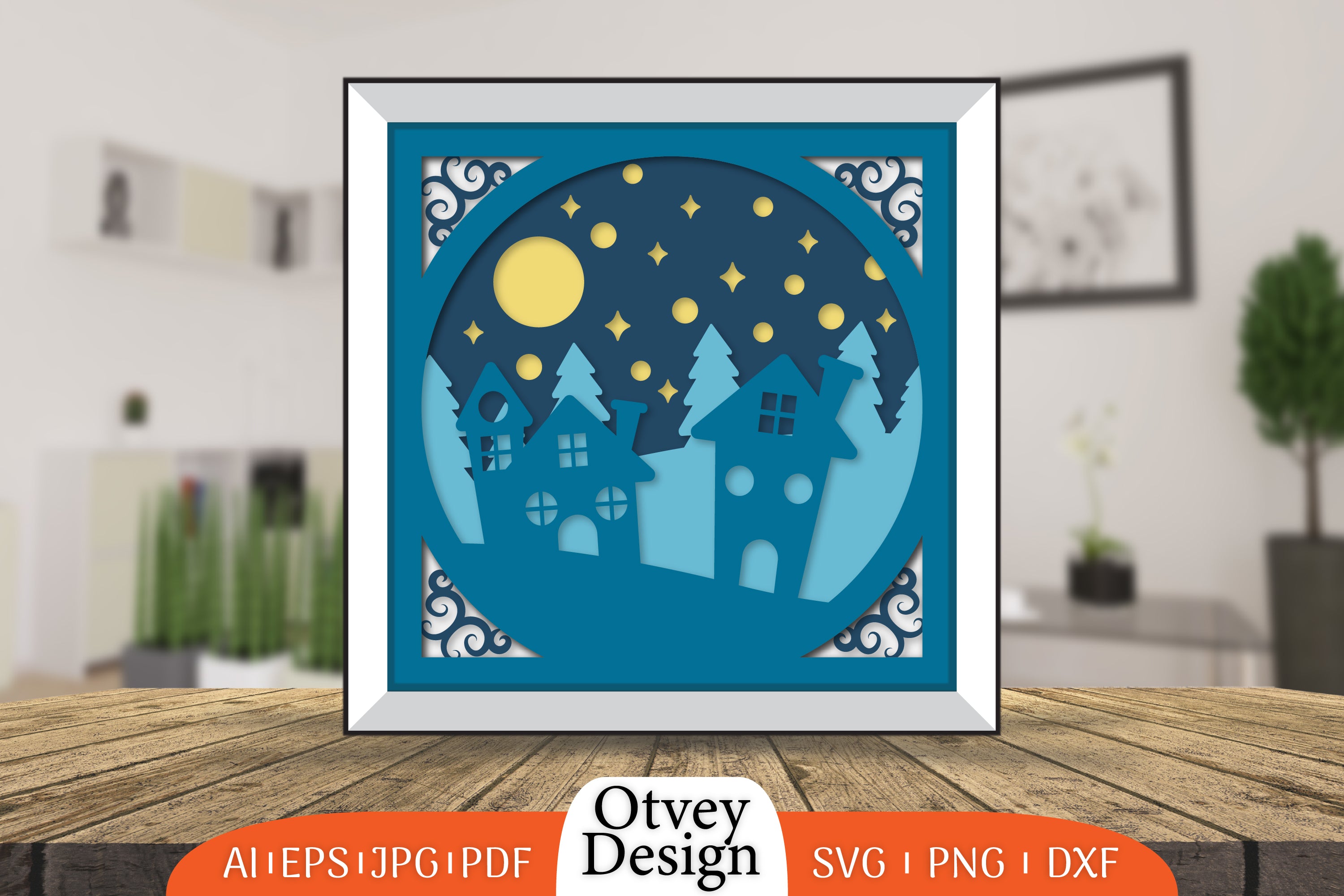 Christmas Scene Layered Papercut SVG Bundle 1 - CraftNest - Digital Crafting and Art
