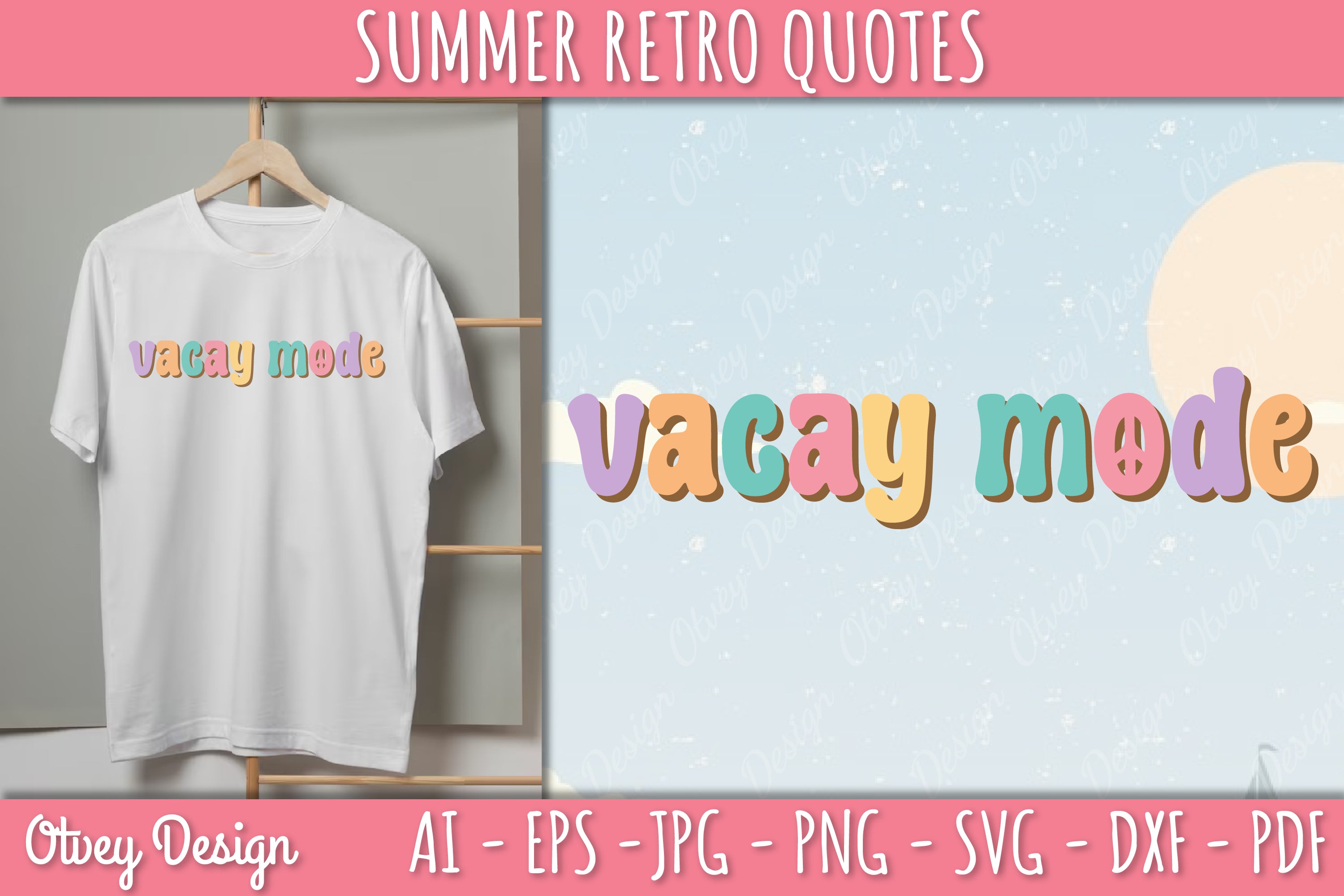 Summer Retro Quotes SVG Bundle