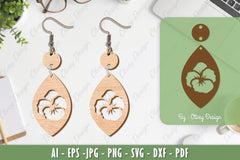 Flower Earrings Laser Cut SVG Bundle 81 - CraftNest - Digital Crafting and Art