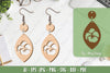 Flower Earrings Laser Cut SVG Bundle