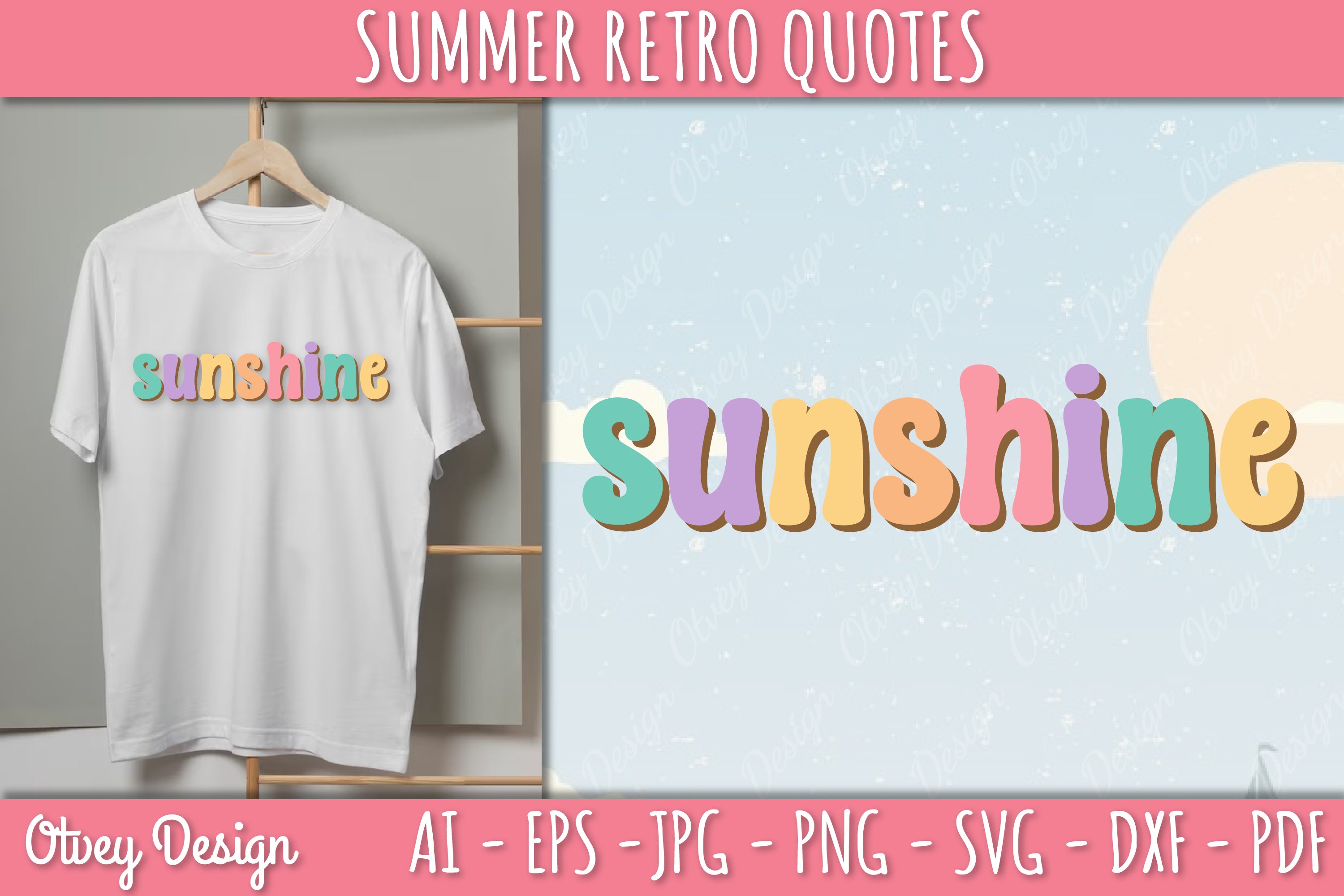 Summer Retro Quotes SVG Bundle