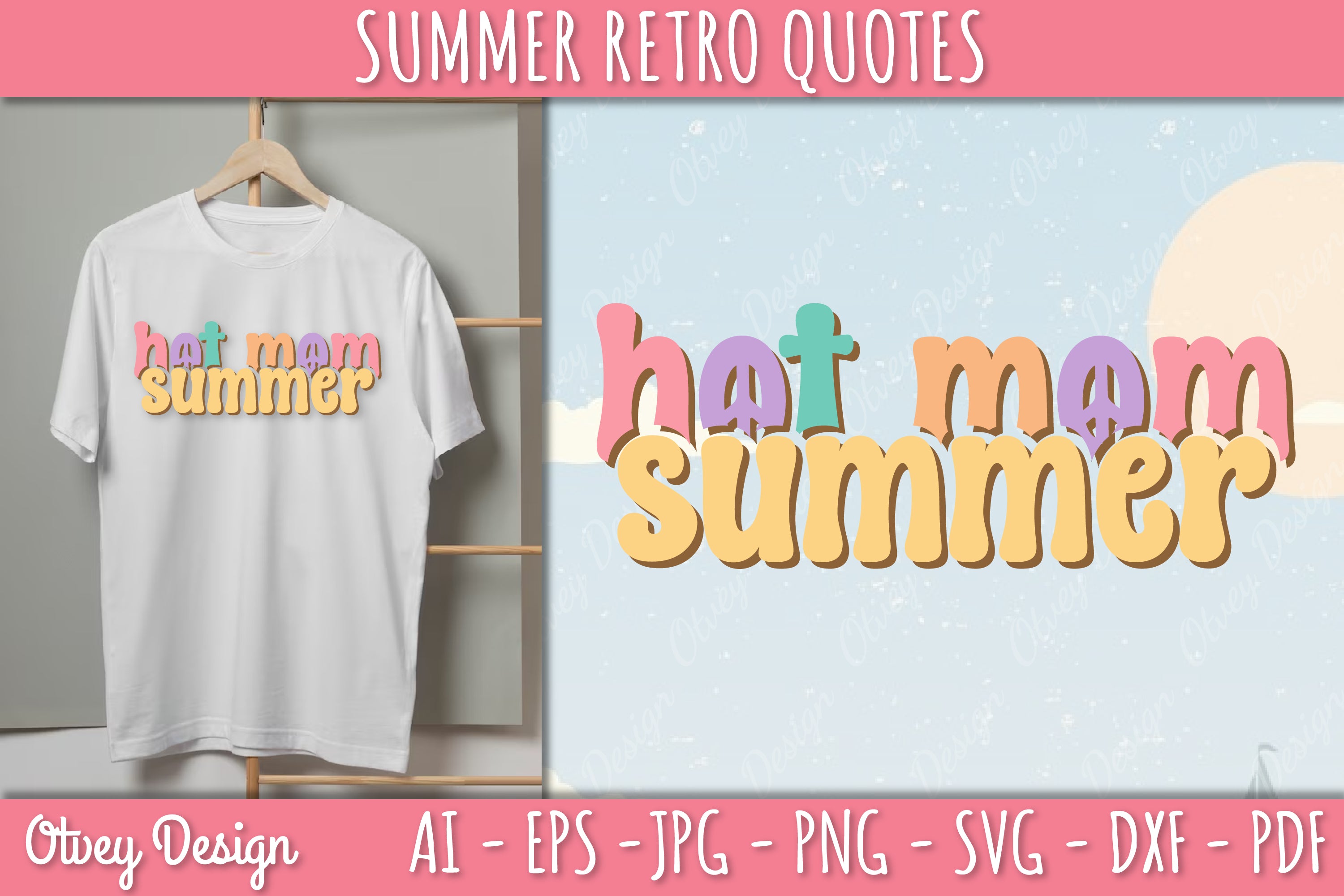 Summer Retro Quotes SVG Bundle