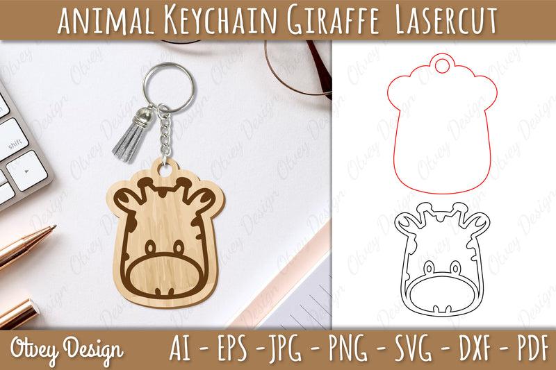 Head Animals Keychain SVG Bundle 1 - CraftNest - Digital Crafting and Art