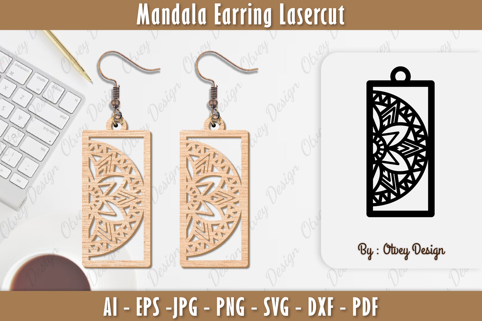 Earring Mandala SVG Bundle 1 - CraftNest - Digital Crafting and Art