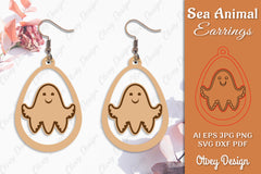 Earring Sea Animal Laser Cut SVG Bundle 1 - CraftNest - Digital Crafting and Art