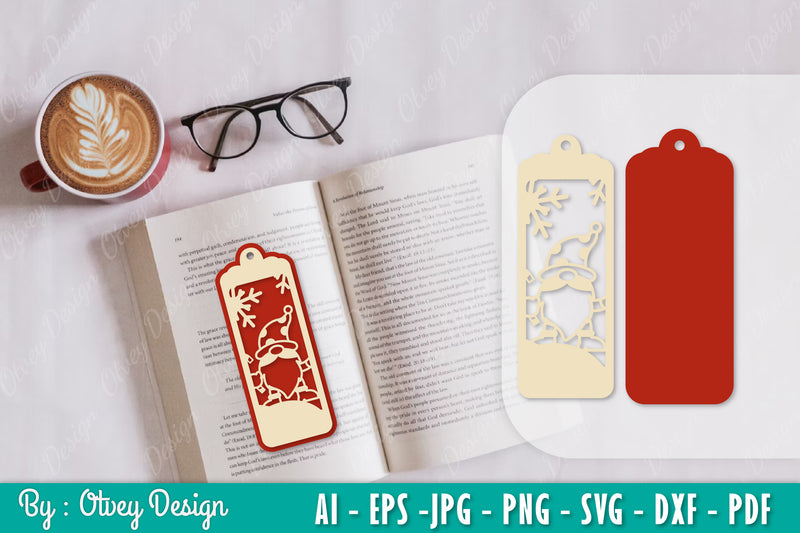 Gnome Bookmark SVG Bundle 1 - CraftNest - Digital Crafting and Art
