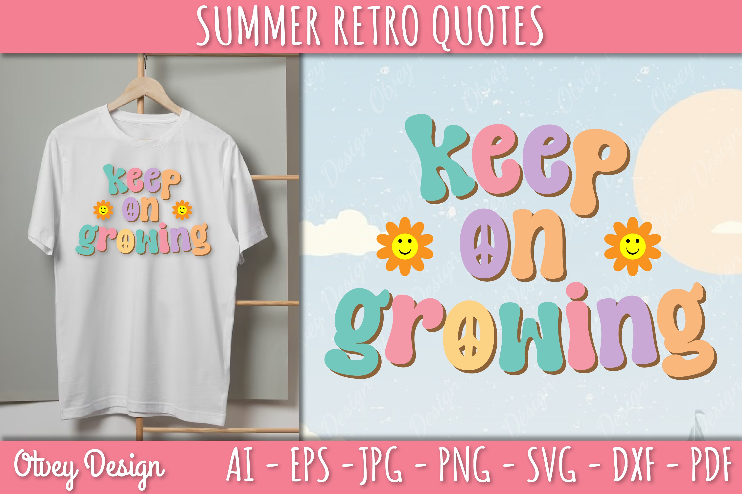 Summer Retro Quotes SVG Bundle