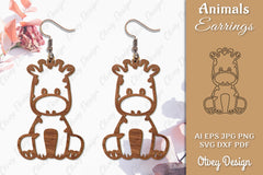Animal Earrings SVG Bundle 1 - CraftNest - Digital Crafting and Art