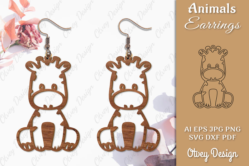 Animal Earrings SVG Bundle 1 - CraftNest - Digital Crafting and Art