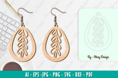 Flower Earring SVG Bundle 13 - CraftNest - Digital Crafting and Art