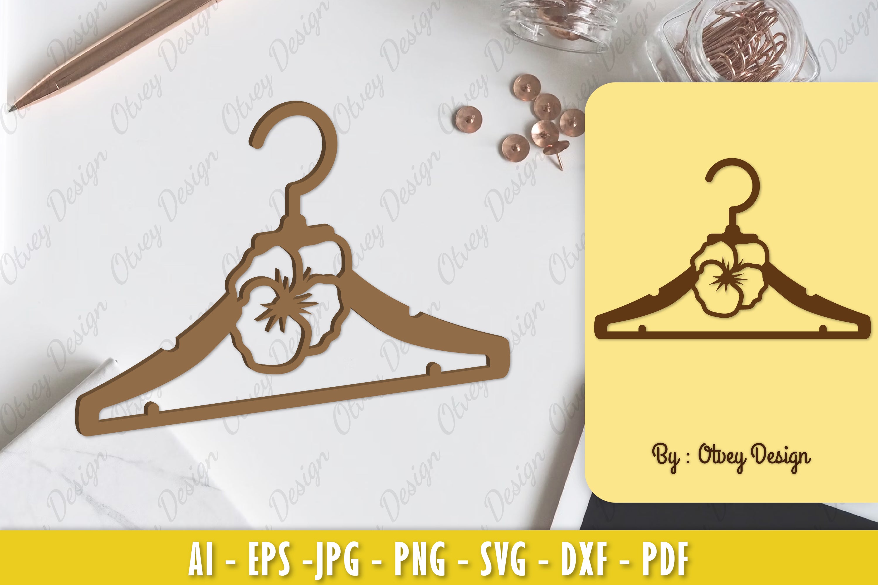 Flower Hanger Laser Cut SVG Bundle 1 - CraftNest - Digital Crafting and Art