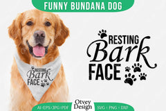Funny Dog Bandana SVG Bundle 1 - CraftNest - Digital Crafting and Art