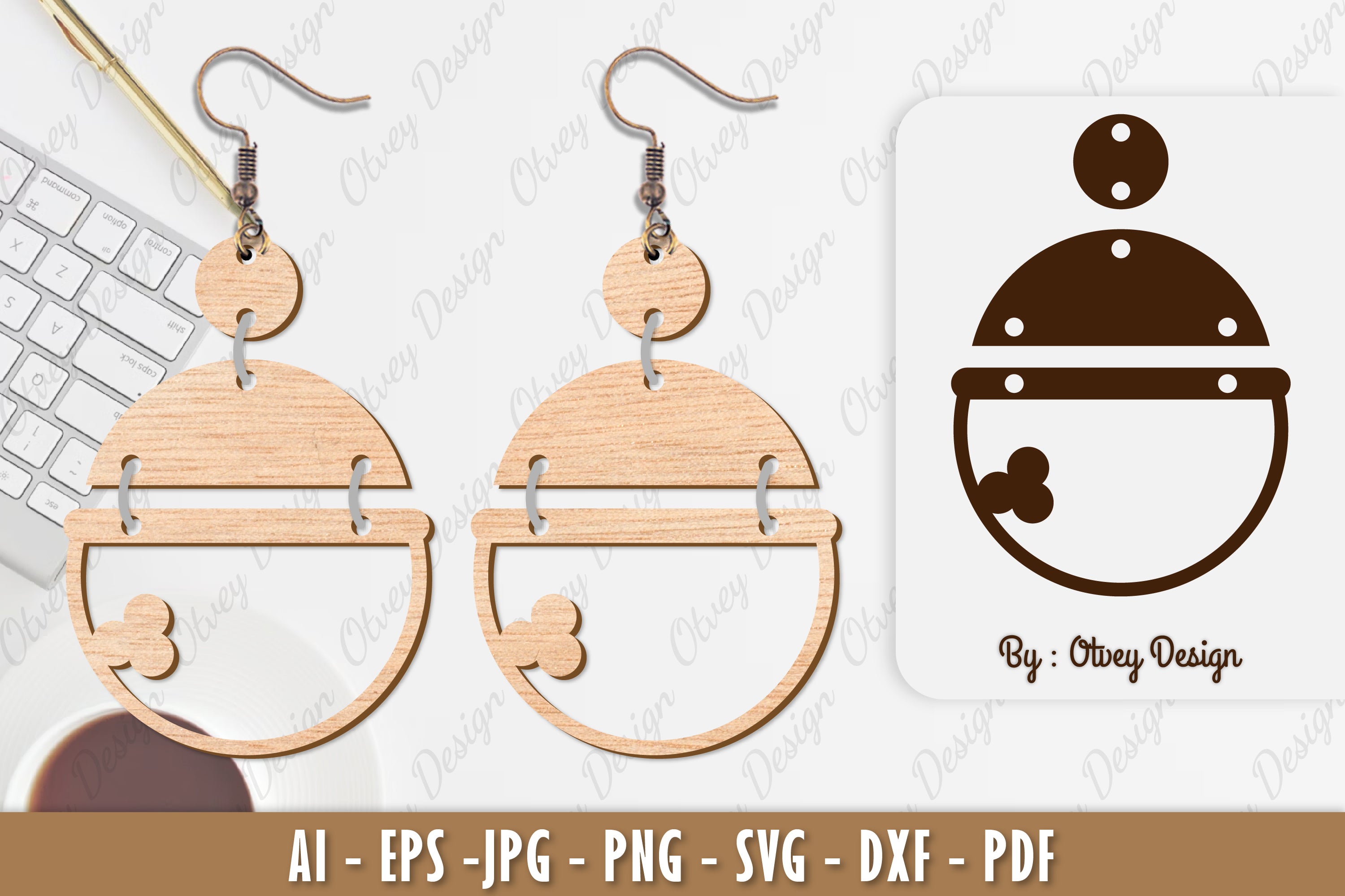 Ball Earring SVG Bundle 11 - CraftNest - Digital Crafting and Art