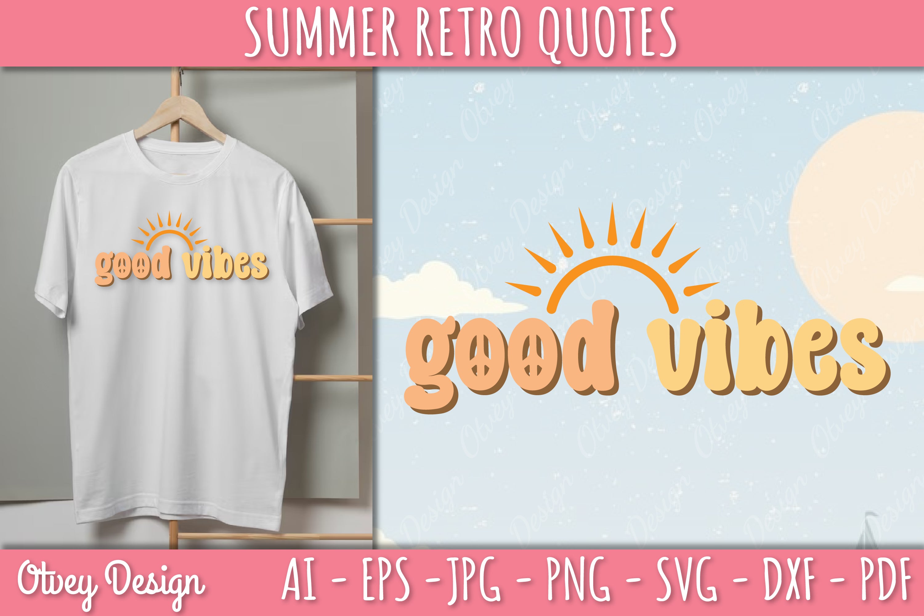 Summer Retro Quotes SVG Bundle