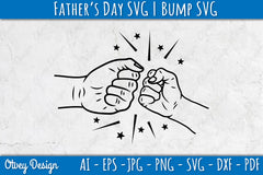 Father's Day Fist Bump SVG Bundle 7 - CraftNest - Digital Crafting and Art