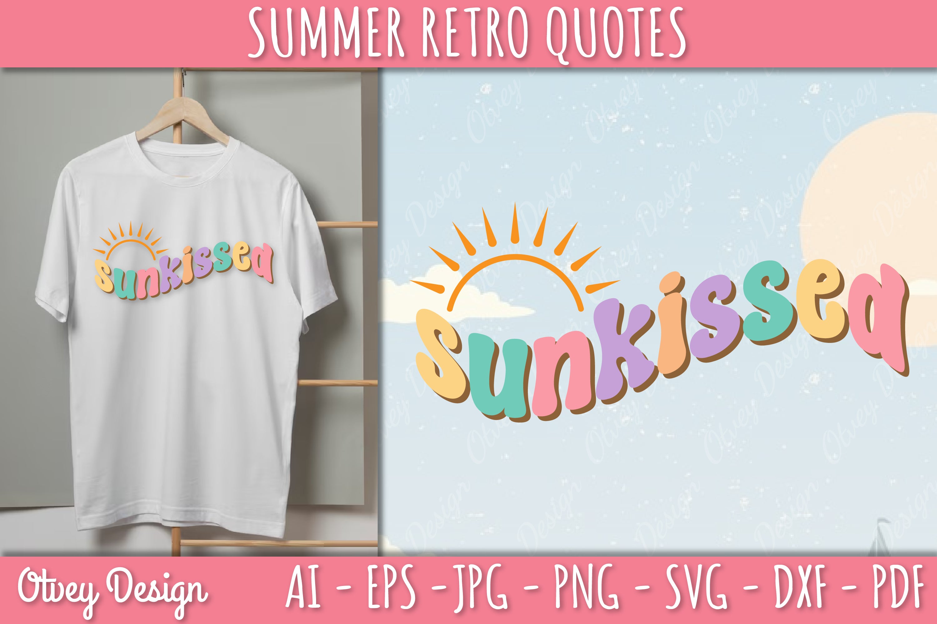 Summer Retro Quotes SVG Bundle