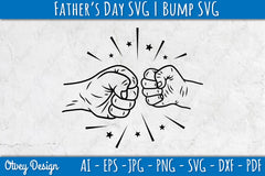 Father's Day Fist Bump SVG Bundle 3 - CraftNest - Digital Crafting and Art