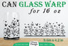 Blooming Wildflowers Can Glass 16 OZ SVG Bundle